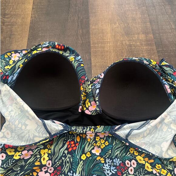 Summersalt x Rifle Paper Co. Swimsuit The Ruffle Backflip Size 16 - Picture 5 of 7